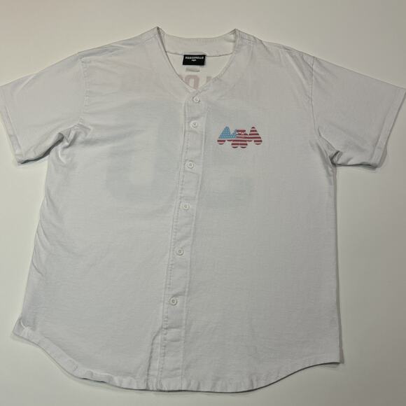 Marshmello Baseball Jersey Mens Size XL White EDM Music Electronica Mellogang - Picture 5 of 16